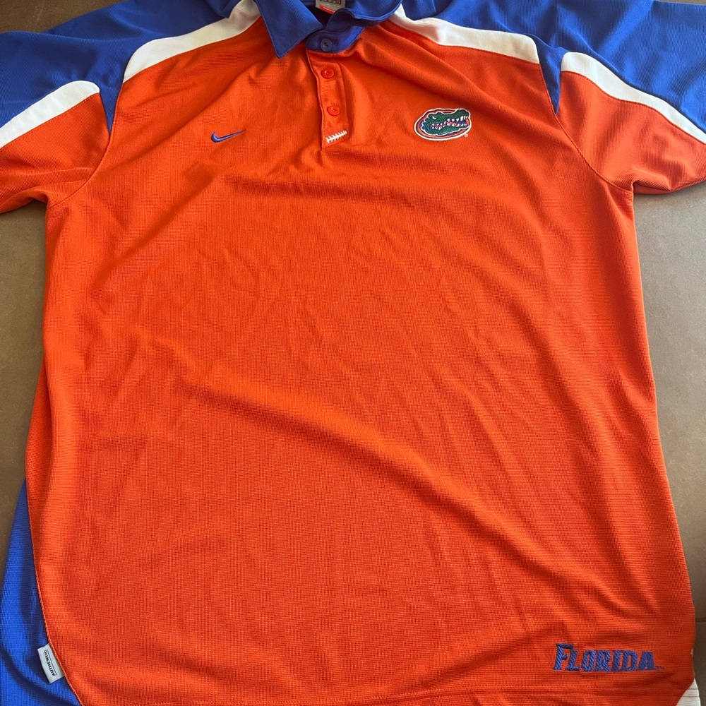 UNIVERSITY OF FLORIDA GATORS XL NIKE POLO EMBROIDERED